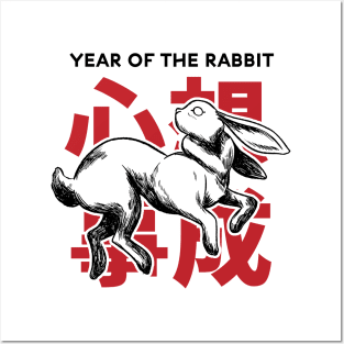 Chinese New Year of the Rabbit 2023 Posters and Art